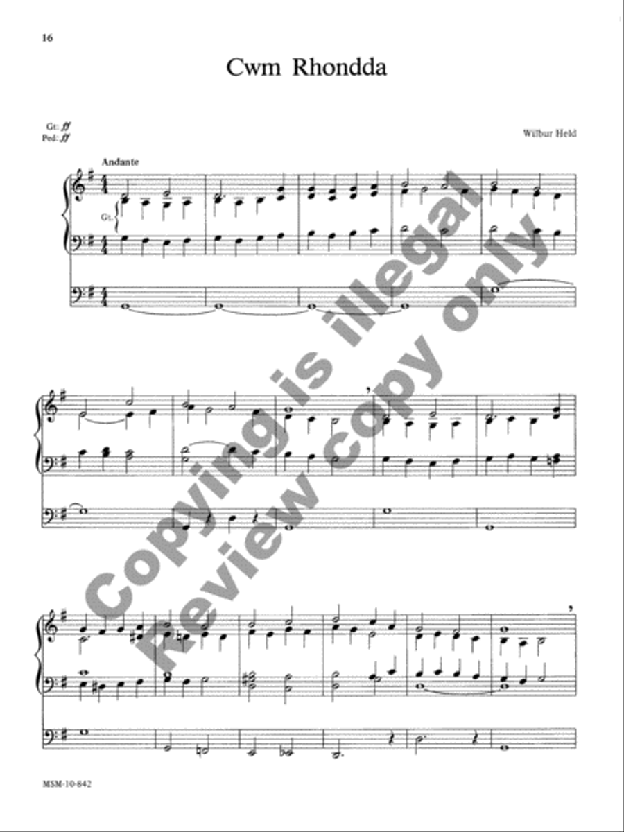 Those Wonderful Welsh, Set 2 Organ scores gallery preview page 8