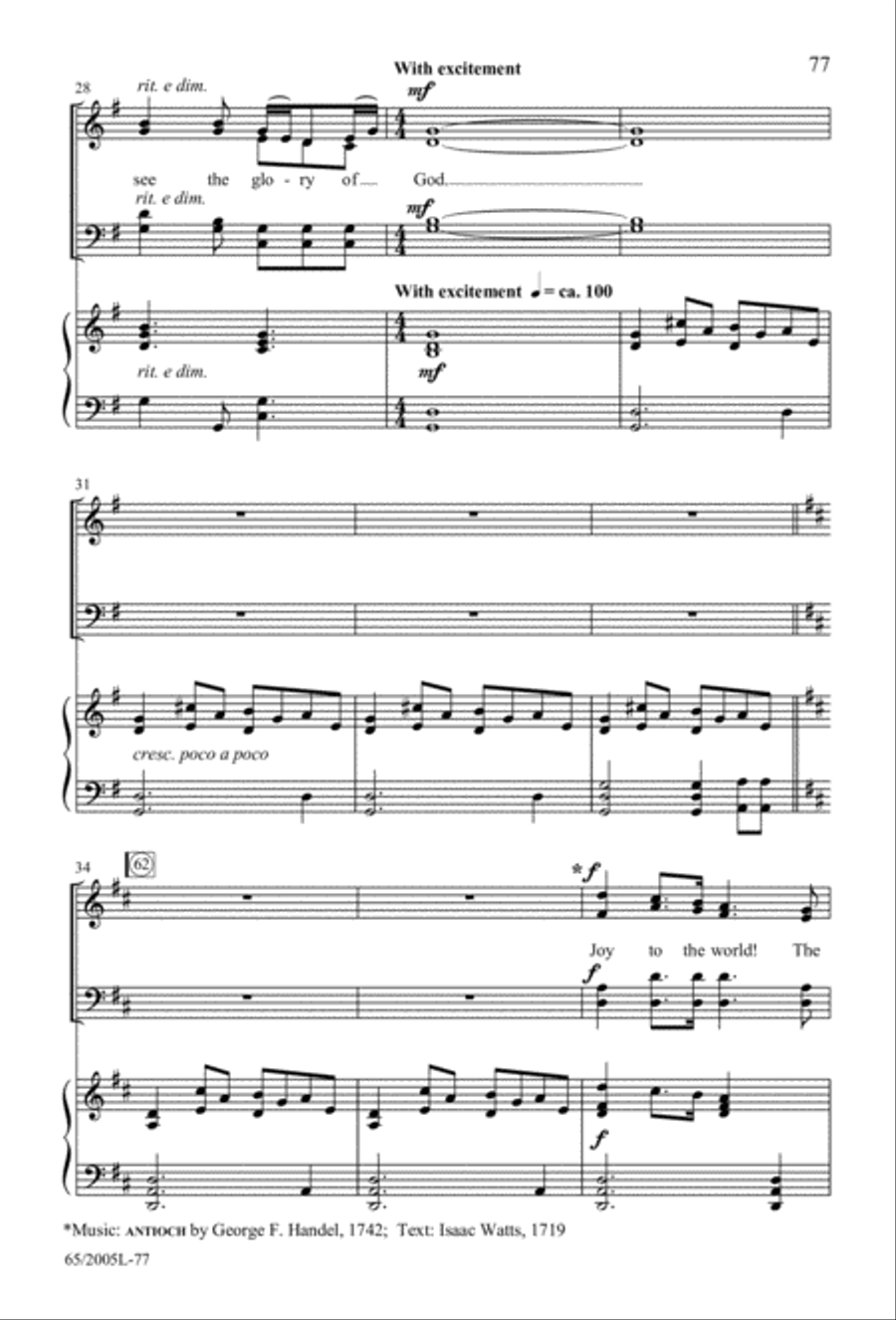I Hear the Prophet Callin' 4-Part scores gallery preview page 78