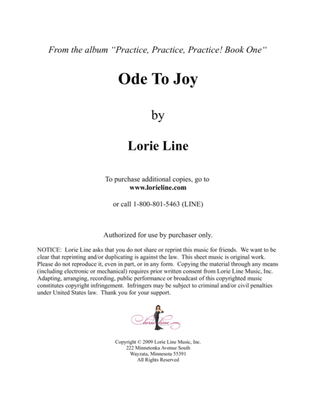 Book cover for Ode To Joy - EASY!