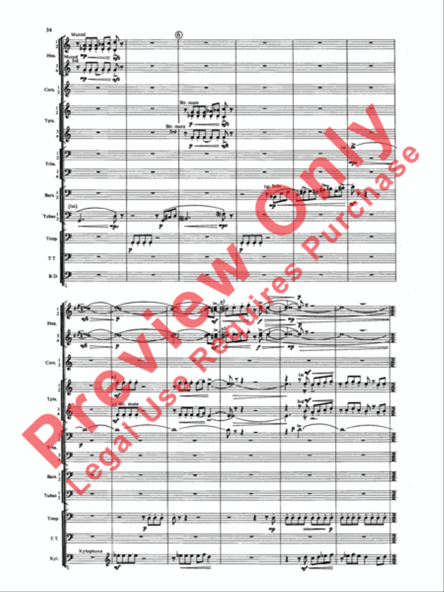 Symphony for Brass and Percussion (score only)