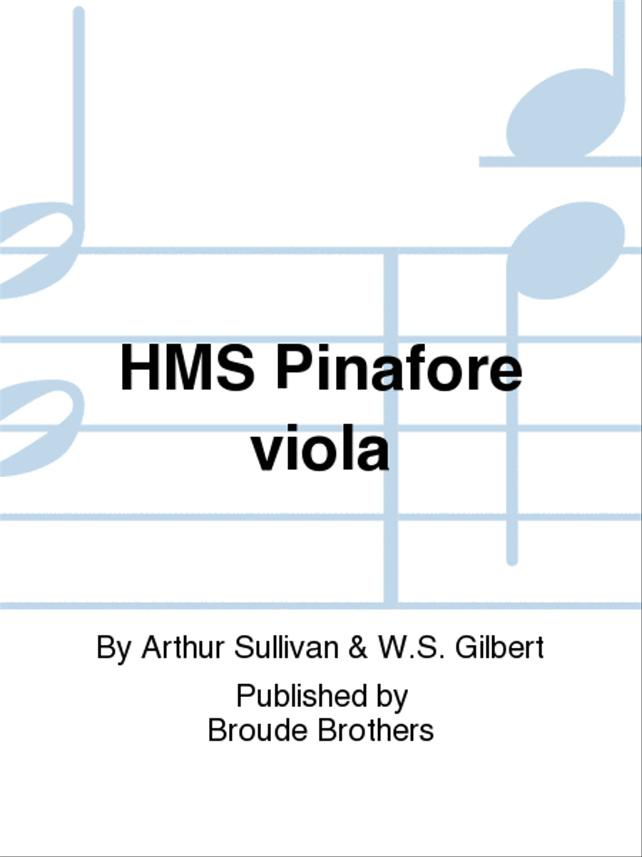 HMS Pinafore viola Viola scores gallery preview page 1