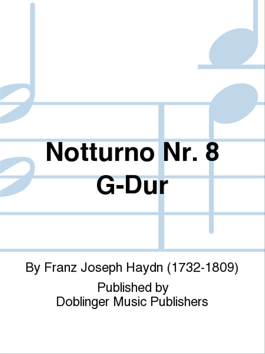 Notturno Nr. 8 G-Dur Flute scores gallery preview page 1