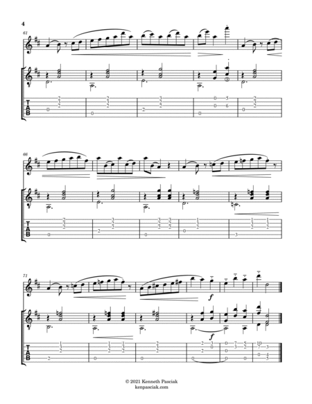 Fantaisie Valse (for Flute or Violin and Guitar)