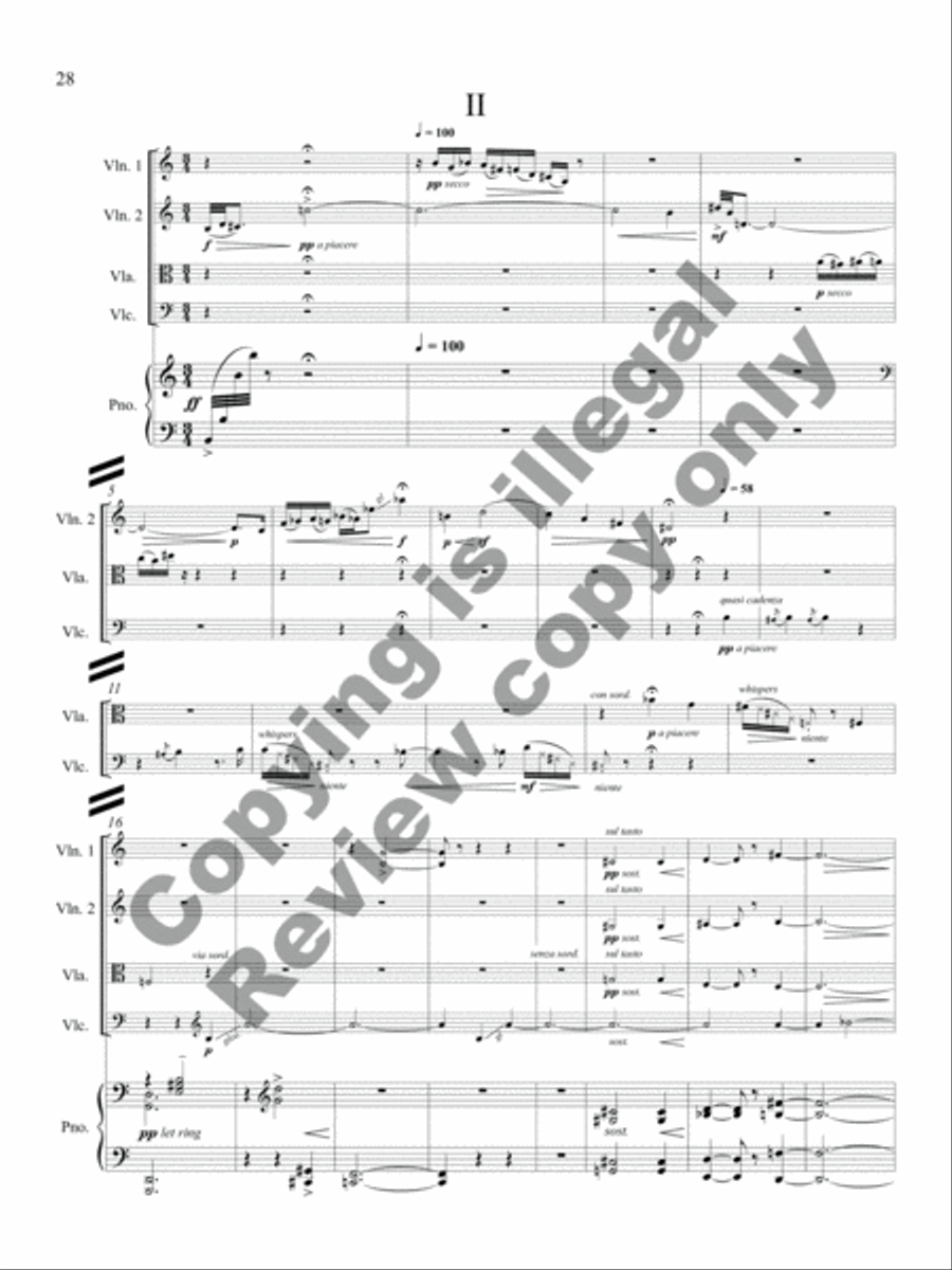 Revelations Piano Quintet scores gallery preview page 19