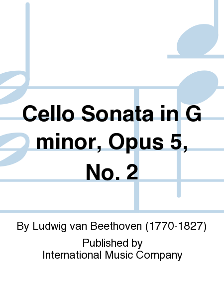 Cello Sonata In G Minor, Opus 5, No. 2