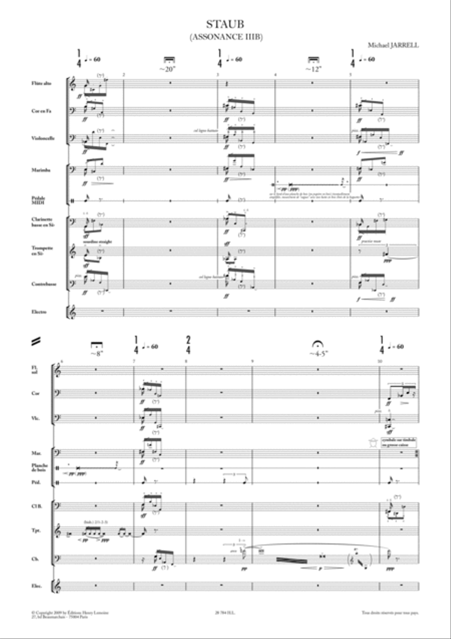 Staub - Assonance IIIb Score scores gallery preview page 2