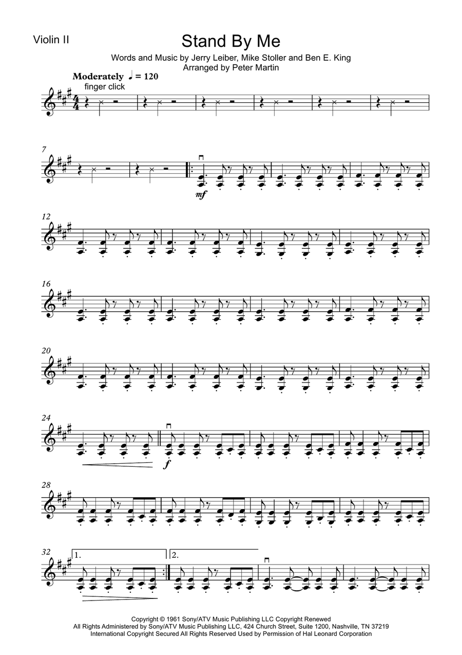 Stand By Me String Quartet scores gallery preview page 5