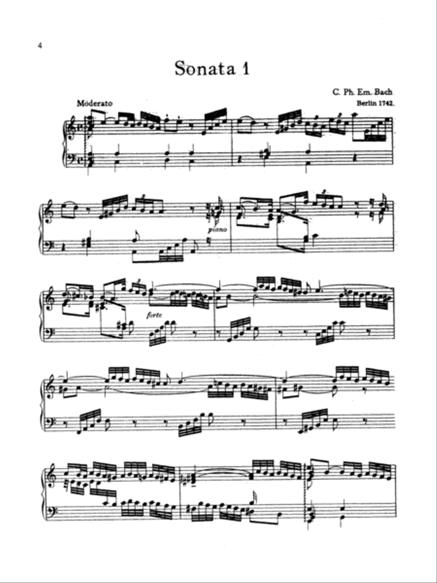 Six Wurttemberg Sonatas Complete Piano Solo scores gallery preview page 5