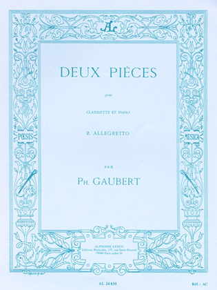 Book cover for Allegretto (clarinet & Piano)