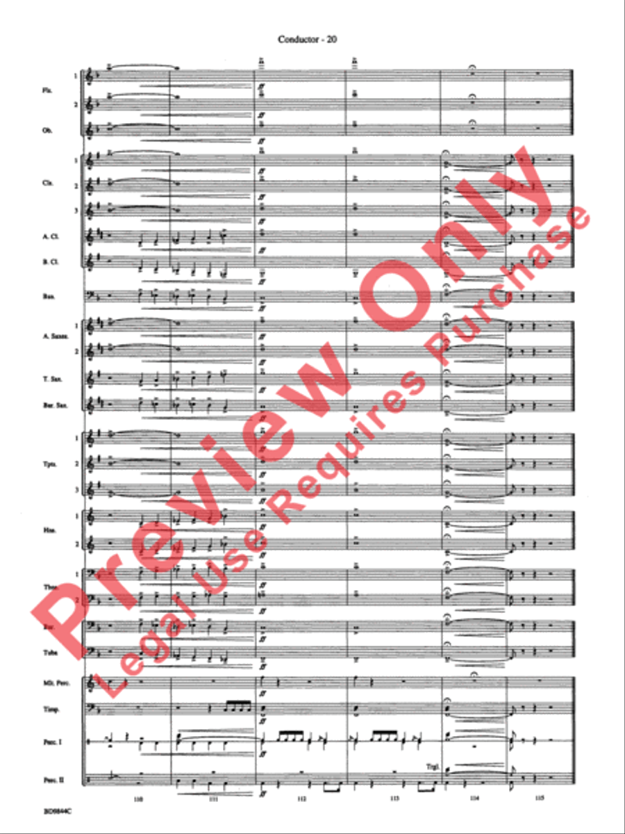 Alliance Concert Band scores gallery preview page 23