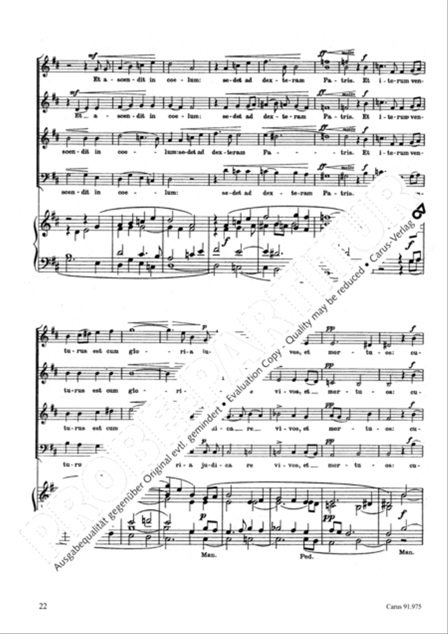 Missa pro pace 4-Part scores gallery preview page 25
