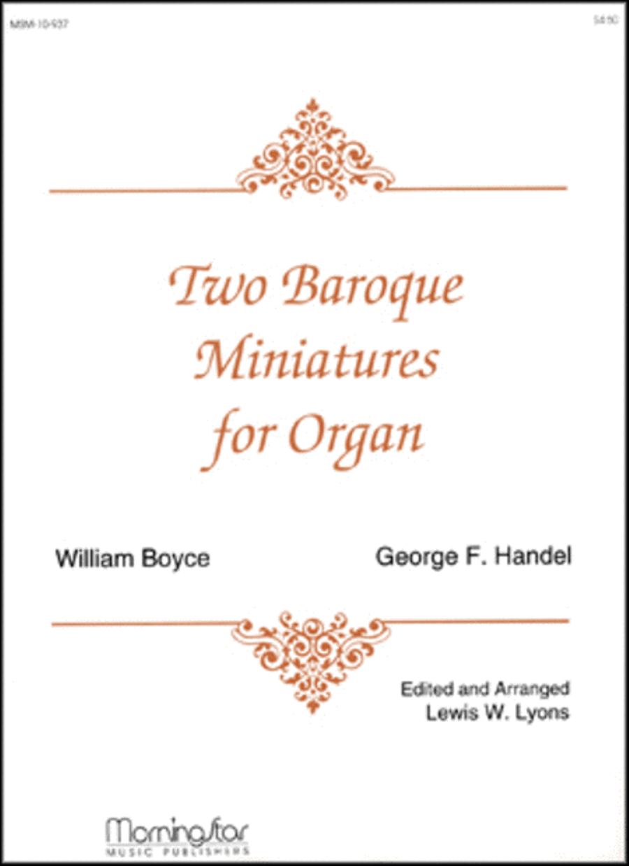 Two Baroque Miniatures Organ scores gallery preview page 1