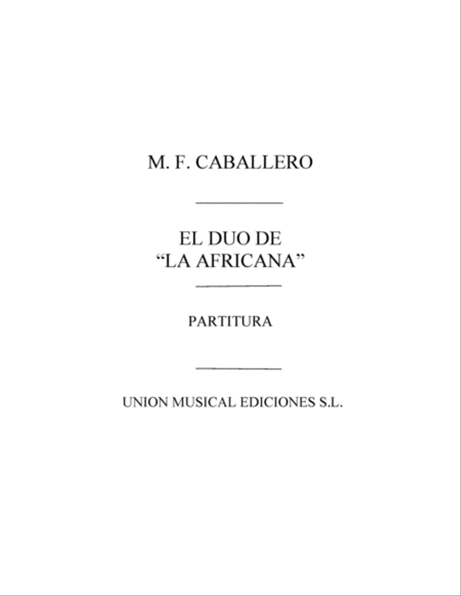 Duo de la Africana Partitura Choir scores gallery preview page 1
