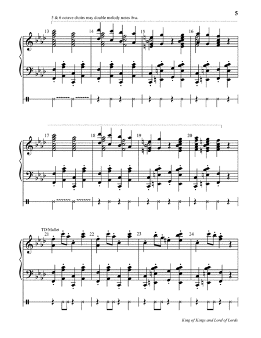 King of Kings and Lord of Lords 5-Octaves scores gallery preview page 4