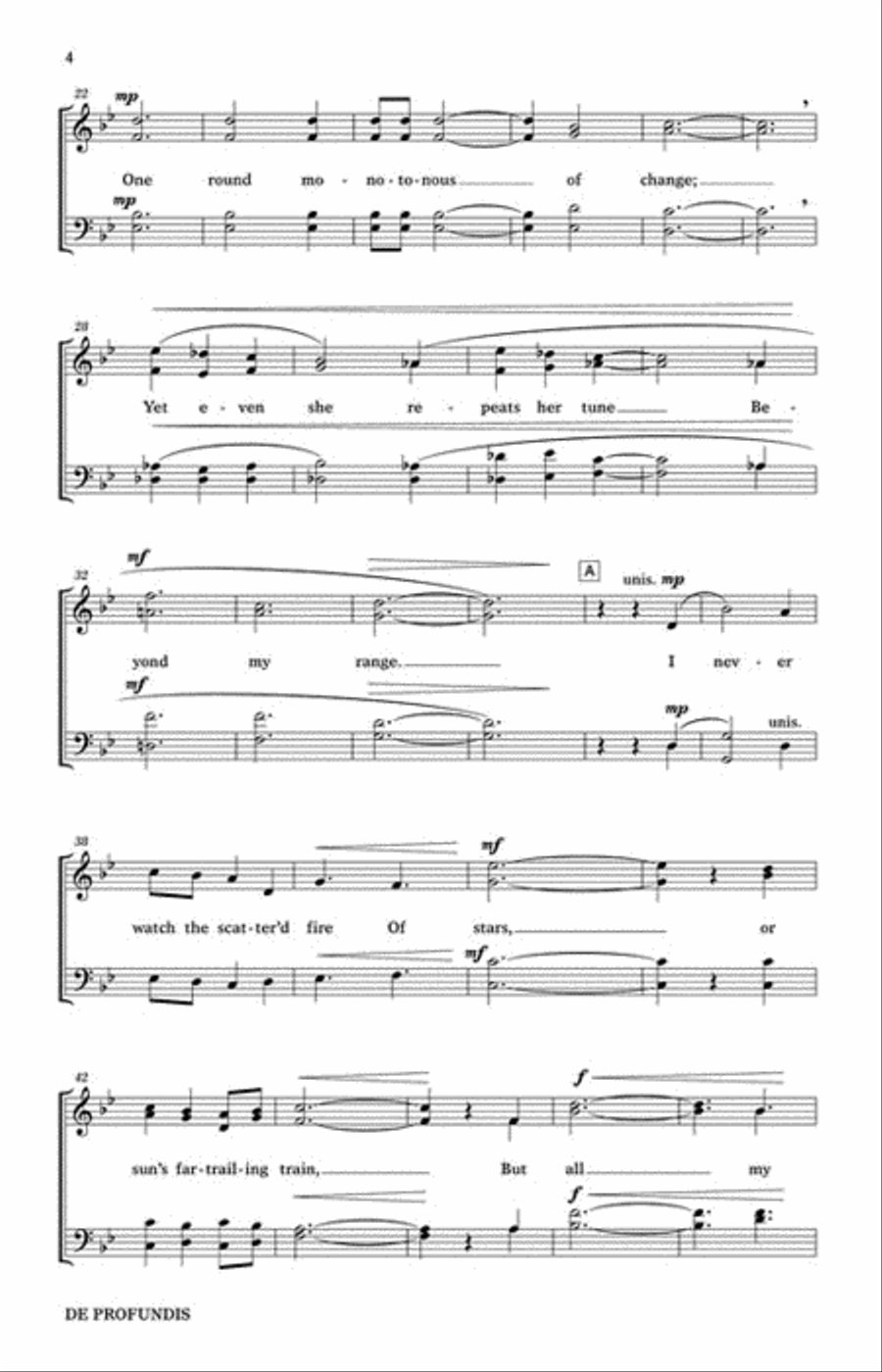 De Profundis 4-Part scores gallery preview page 3