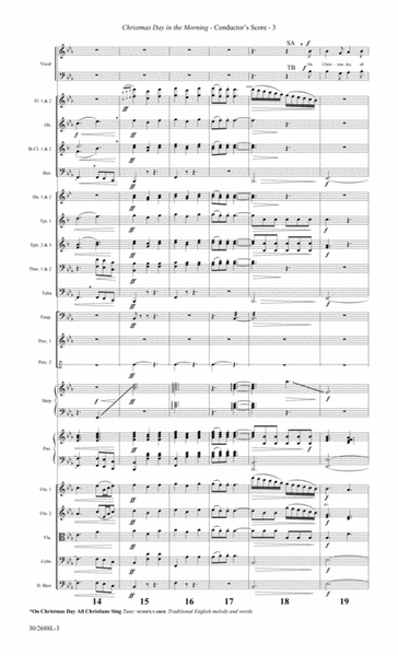 Christmas Day in the Morning - Orchestral Score and Parts