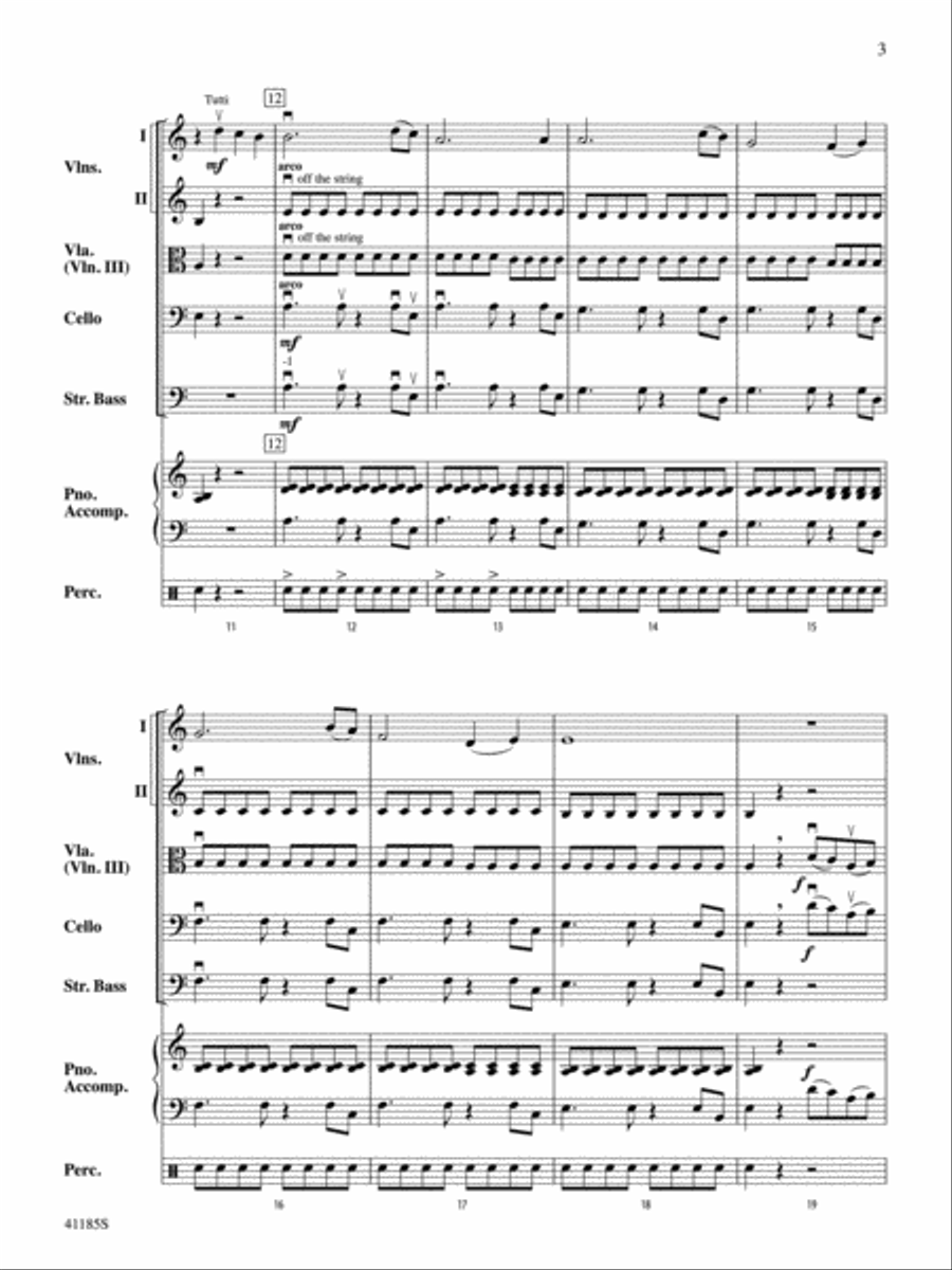 Nighthawk: Score String Orchestra scores gallery preview page 3