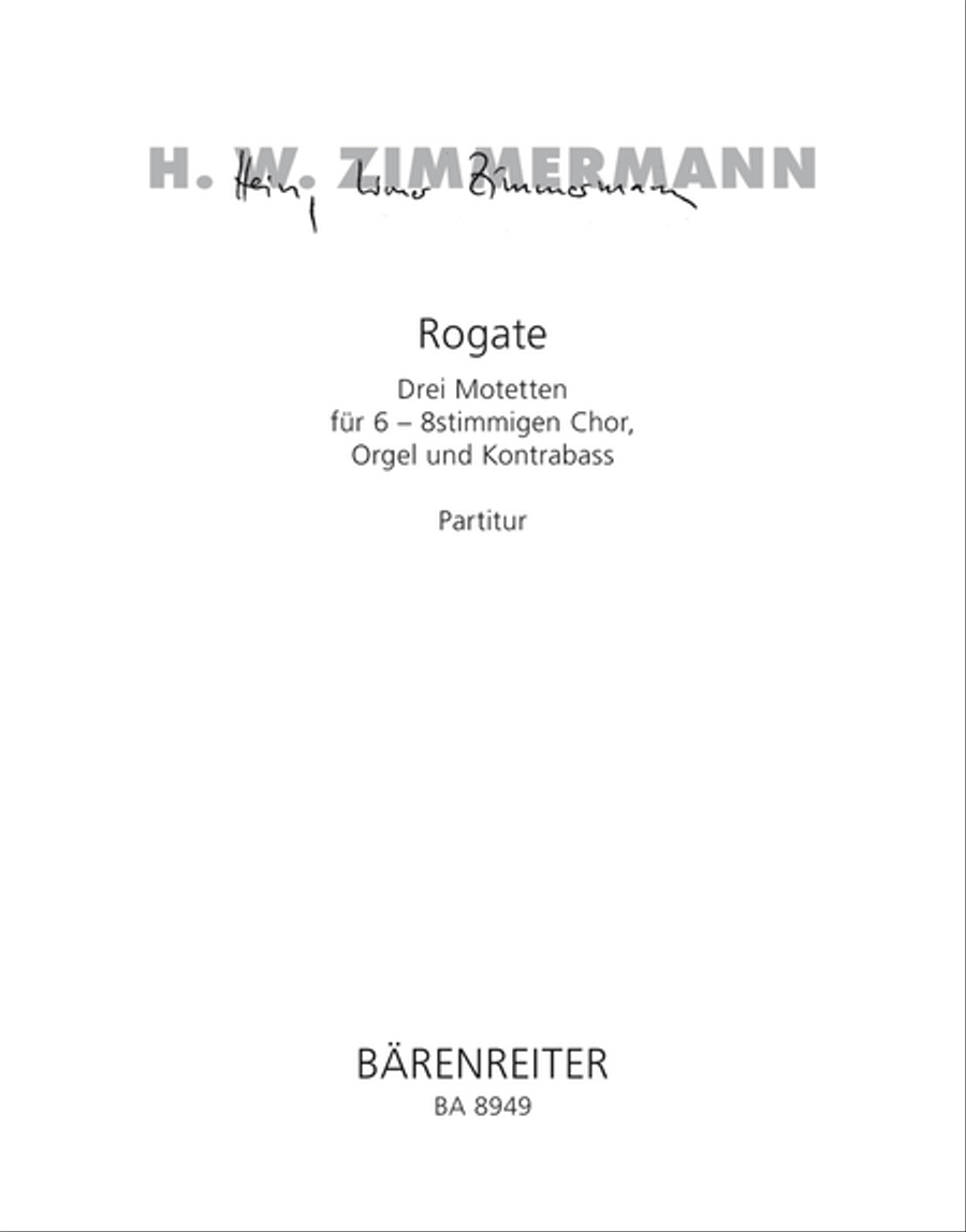 Rogate Rogate Mixed Choir scores gallery preview page 1
