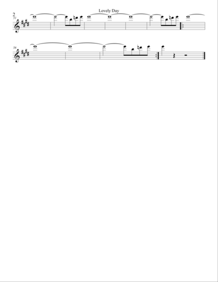Lovely Day String Quartet scores gallery preview page 2