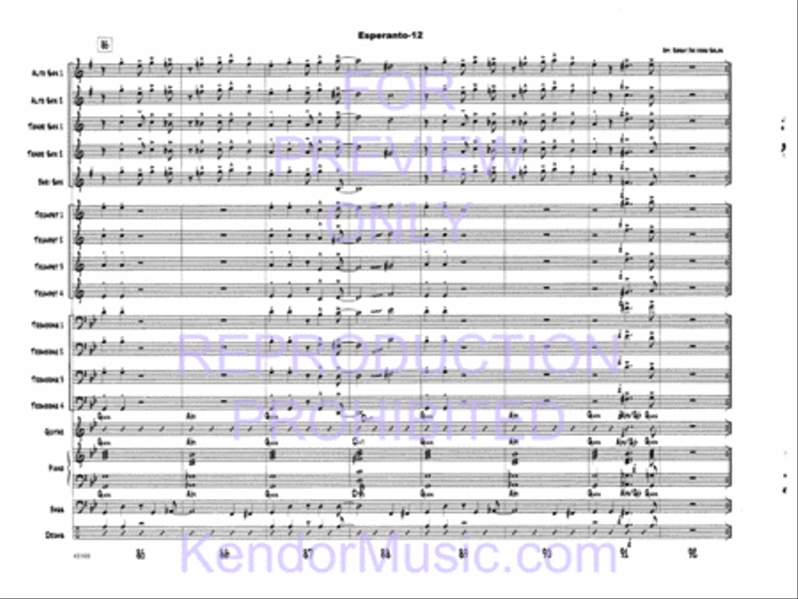 Esperanto Esperanto Jazz Ensemble scores gallery preview page 15