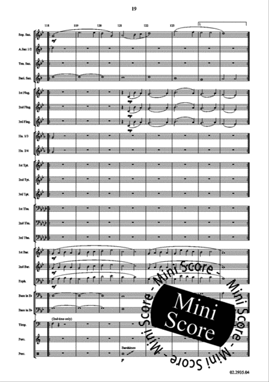 Rocky Mountains Fanfare Band scores gallery preview page 23