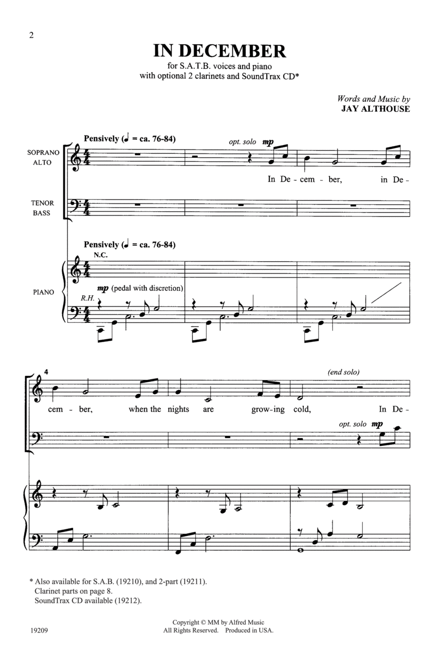 In December Choir scores gallery preview page 1