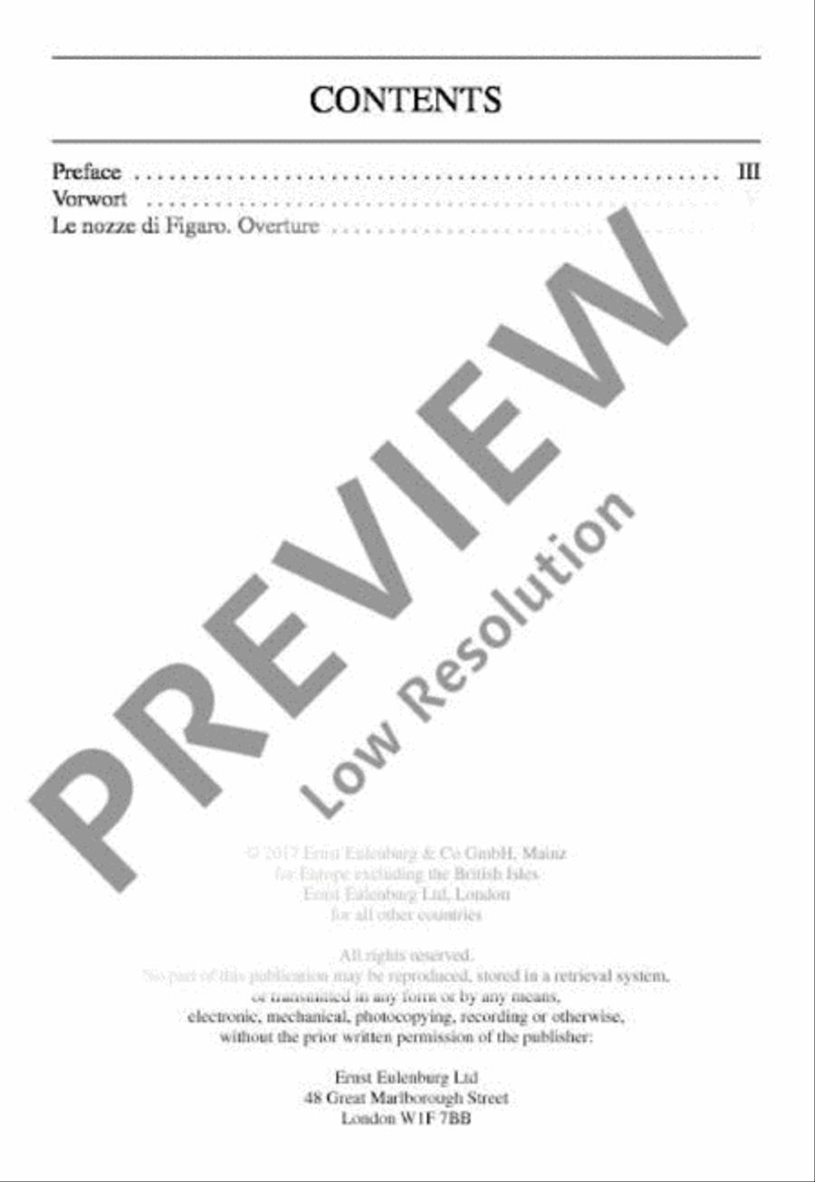The Marriage of Figaro Orchestra scores gallery preview page 3