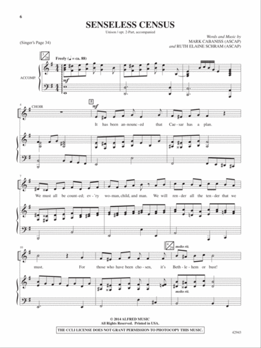Miracle at the Christmas Cafe Choir scores gallery preview page 4