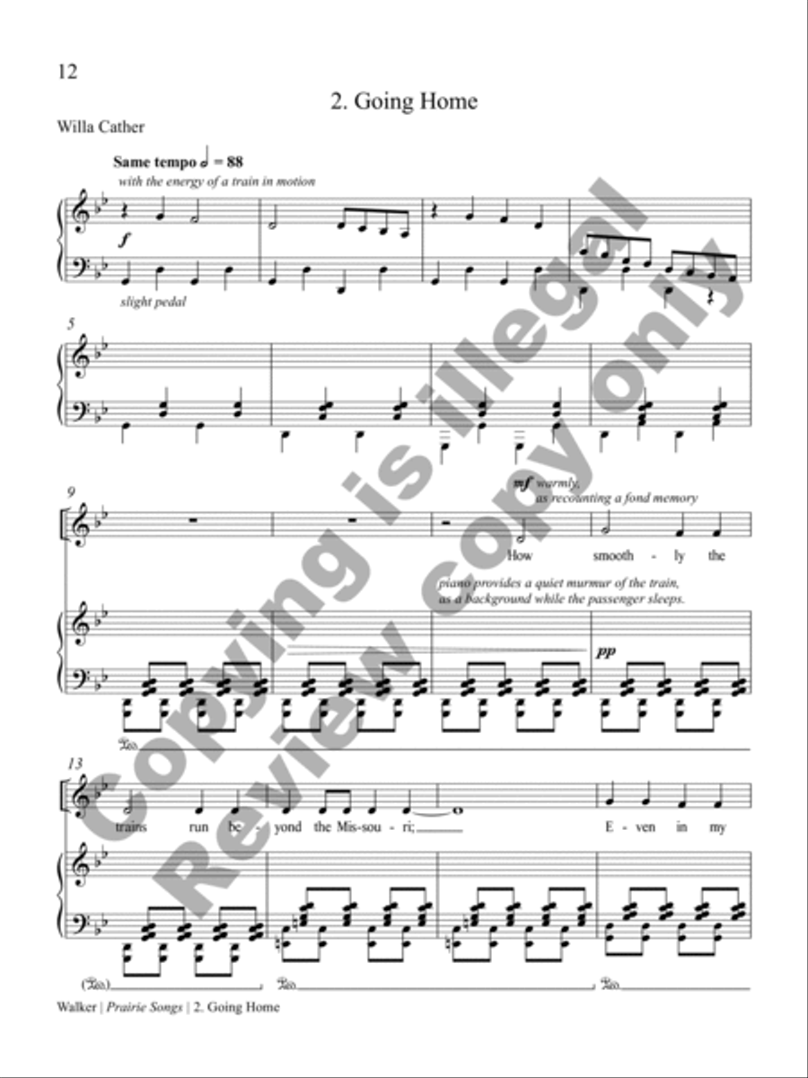 Prairie Songs Voice Solo scores gallery preview page 8