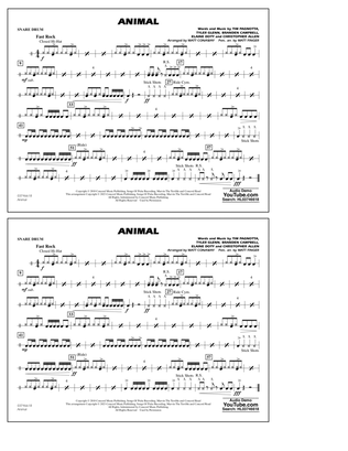 Animal (arr. Matt Conaway) - Snare Drum