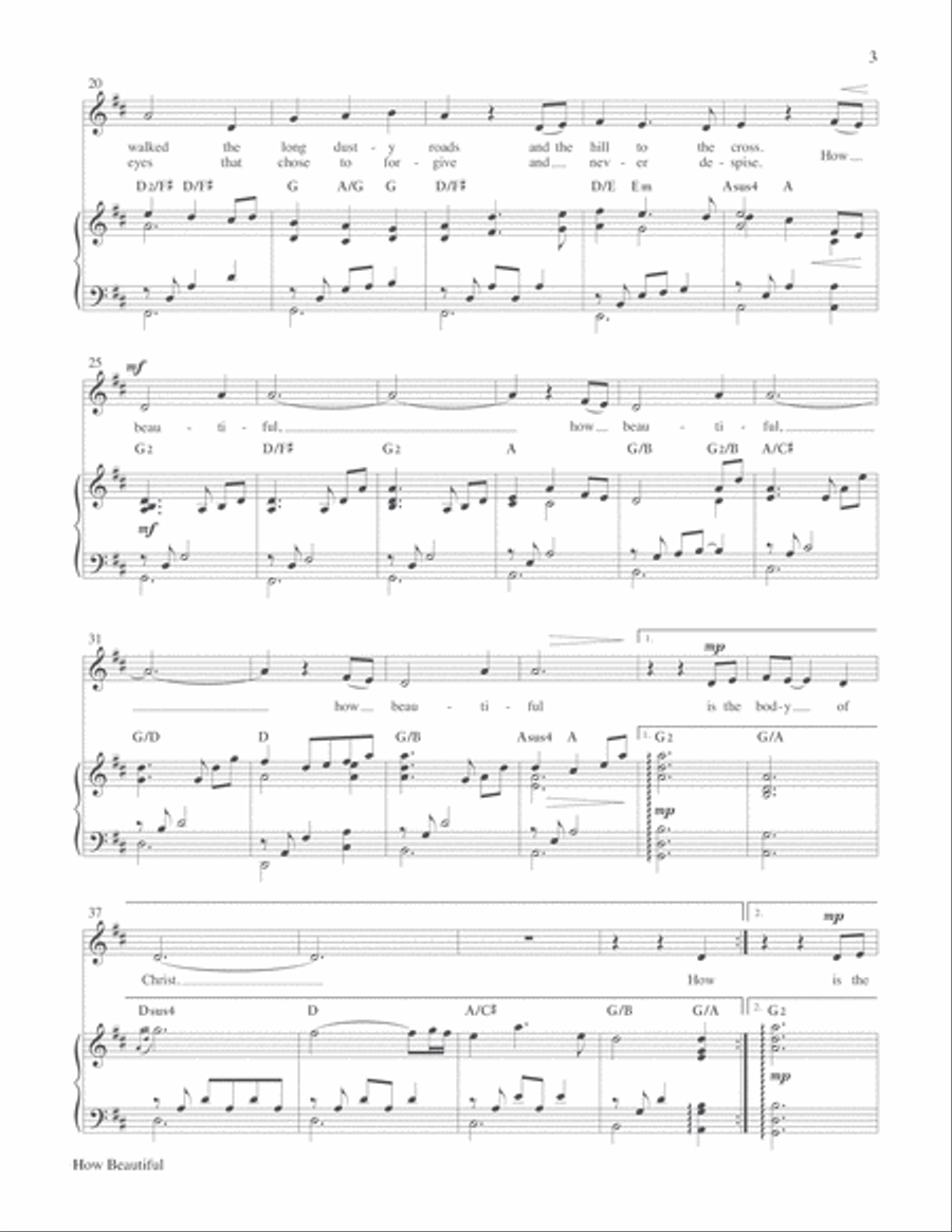 How Beautiful Choir scores gallery preview page 11