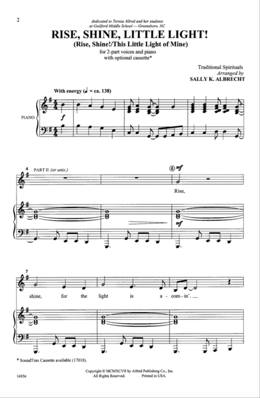 Rise, Shine, Little Light! 2-Part scores gallery preview page 13