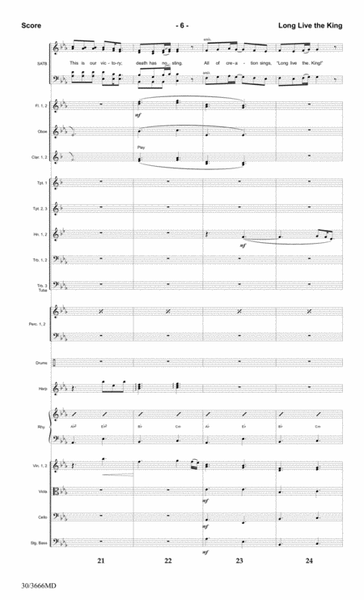 Long Live the King - Orchestral Score and Parts