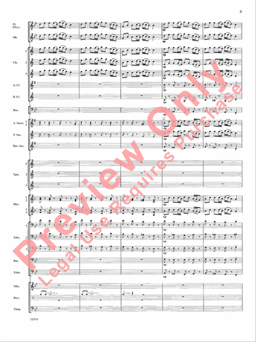 Cumberland Cross Cumberland Cross Concert Band scores gallery preview page 10