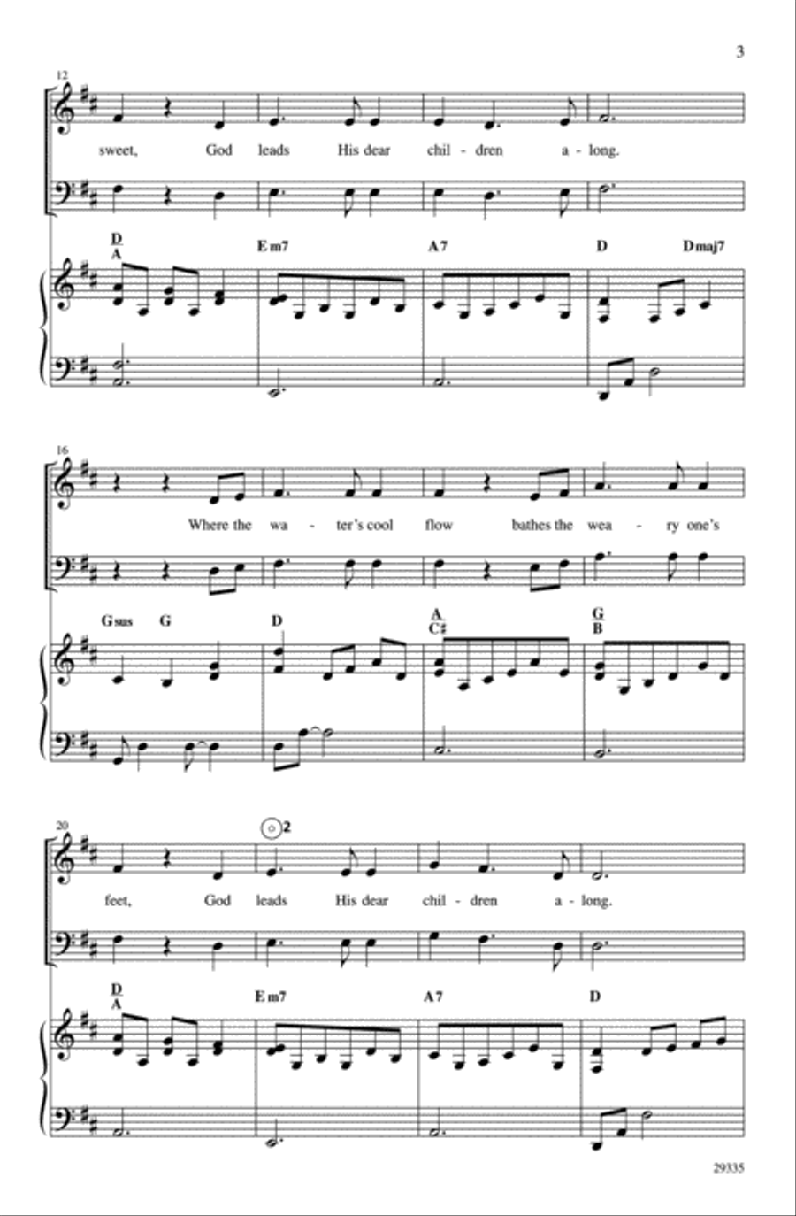 God Leads Us Along 2-Part scores gallery preview page 3