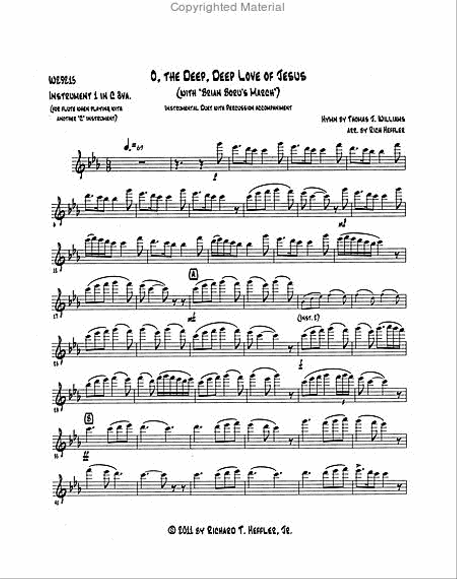O The Deep, Deep Love Of Jesus Violin scores gallery preview page 3
