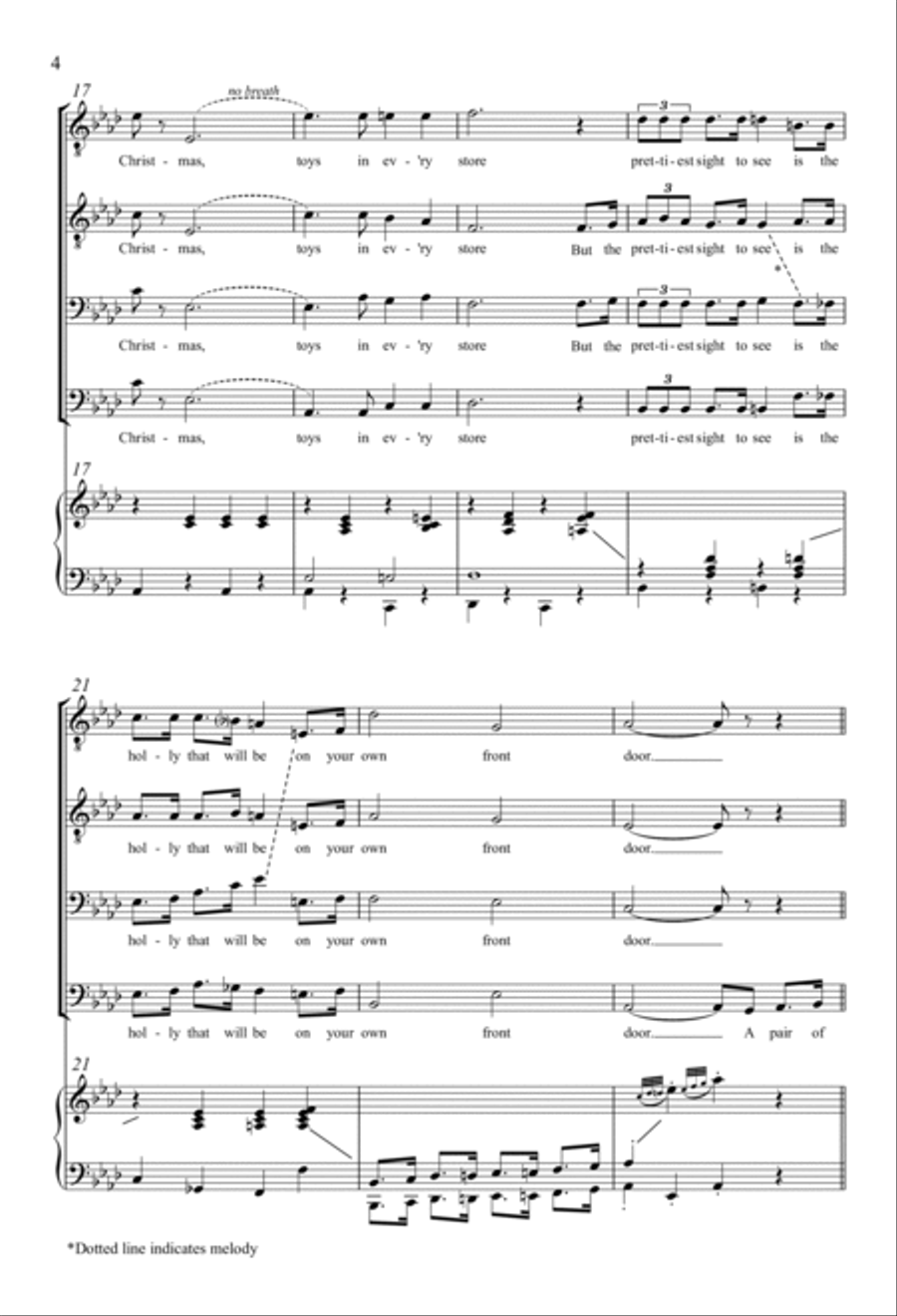 It's Beginning To Look Like Christmas TTBB scores gallery preview page 3