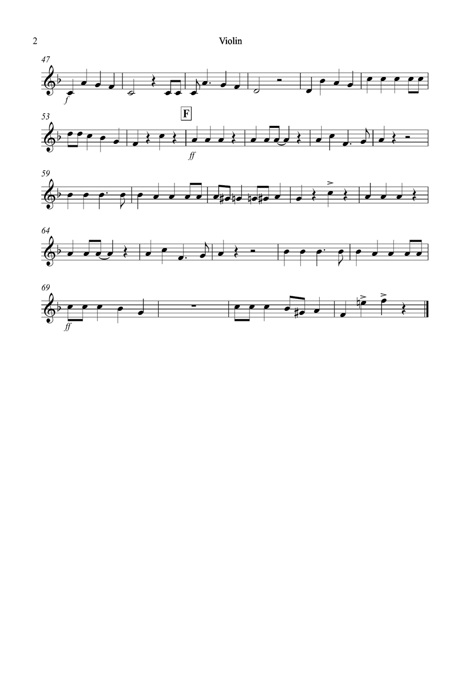 Jingle Bells (Jazzy Style!) for Violin, Alto and Tenor Saxophone Trio Small Ensemble scores gallery preview page 6