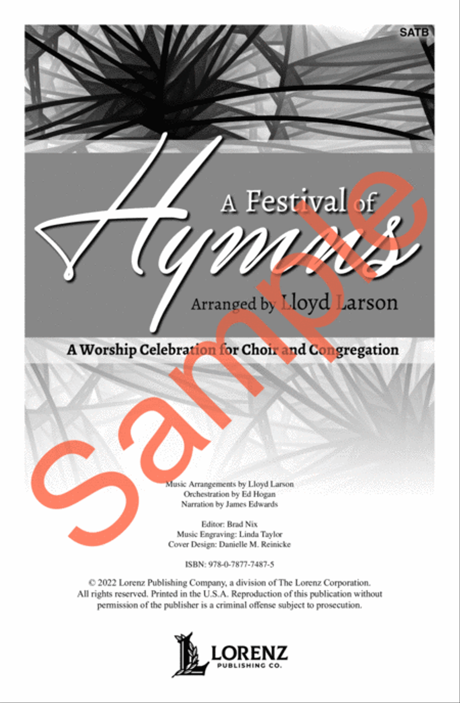 A Festival of Hymns SATB 4-Part scores gallery preview page 2