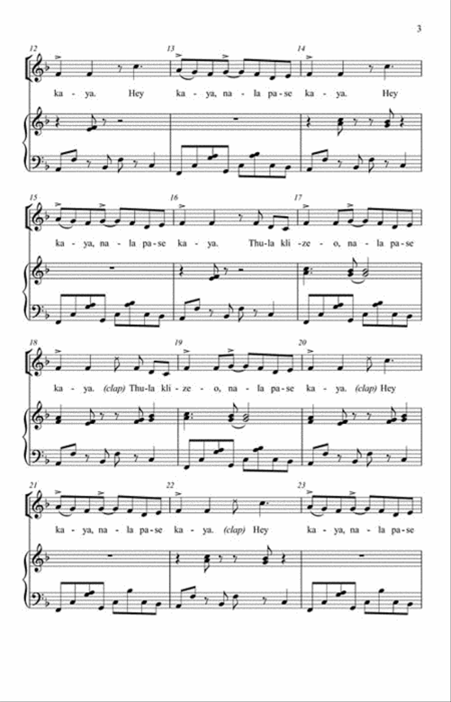 Thula Klizeo 2-Part scores gallery preview page 3