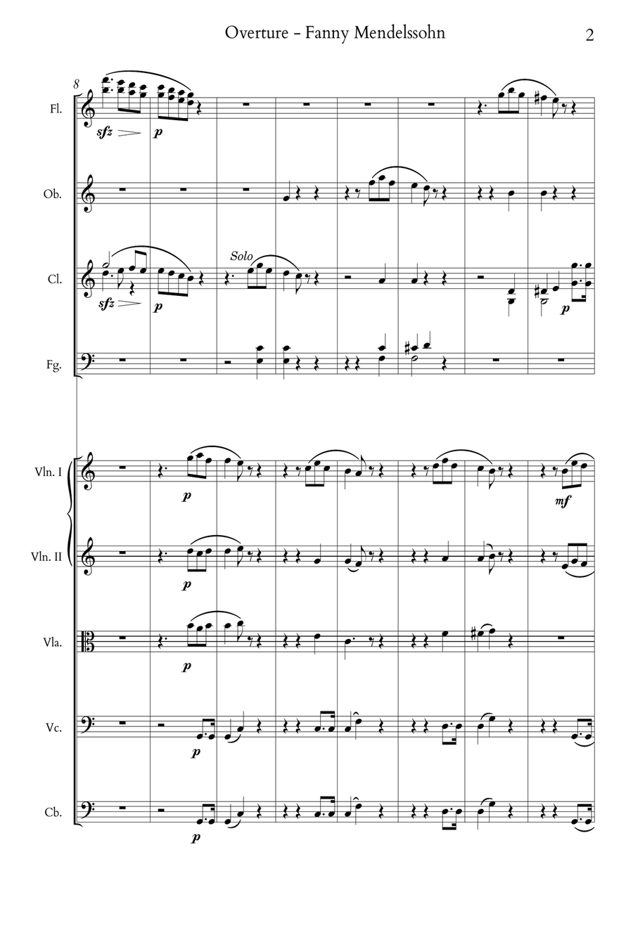 Overture in C Full Orchestra scores gallery preview page 2
