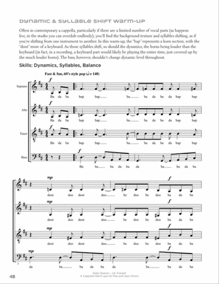 A Cappella Warm-Ups A Cappella scores gallery preview page 4