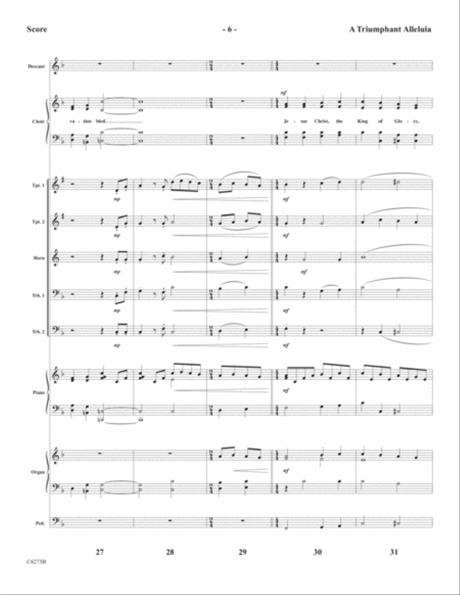 A Triumphant Alleluia A Triumphant Alleluia Choir scores gallery preview page 8