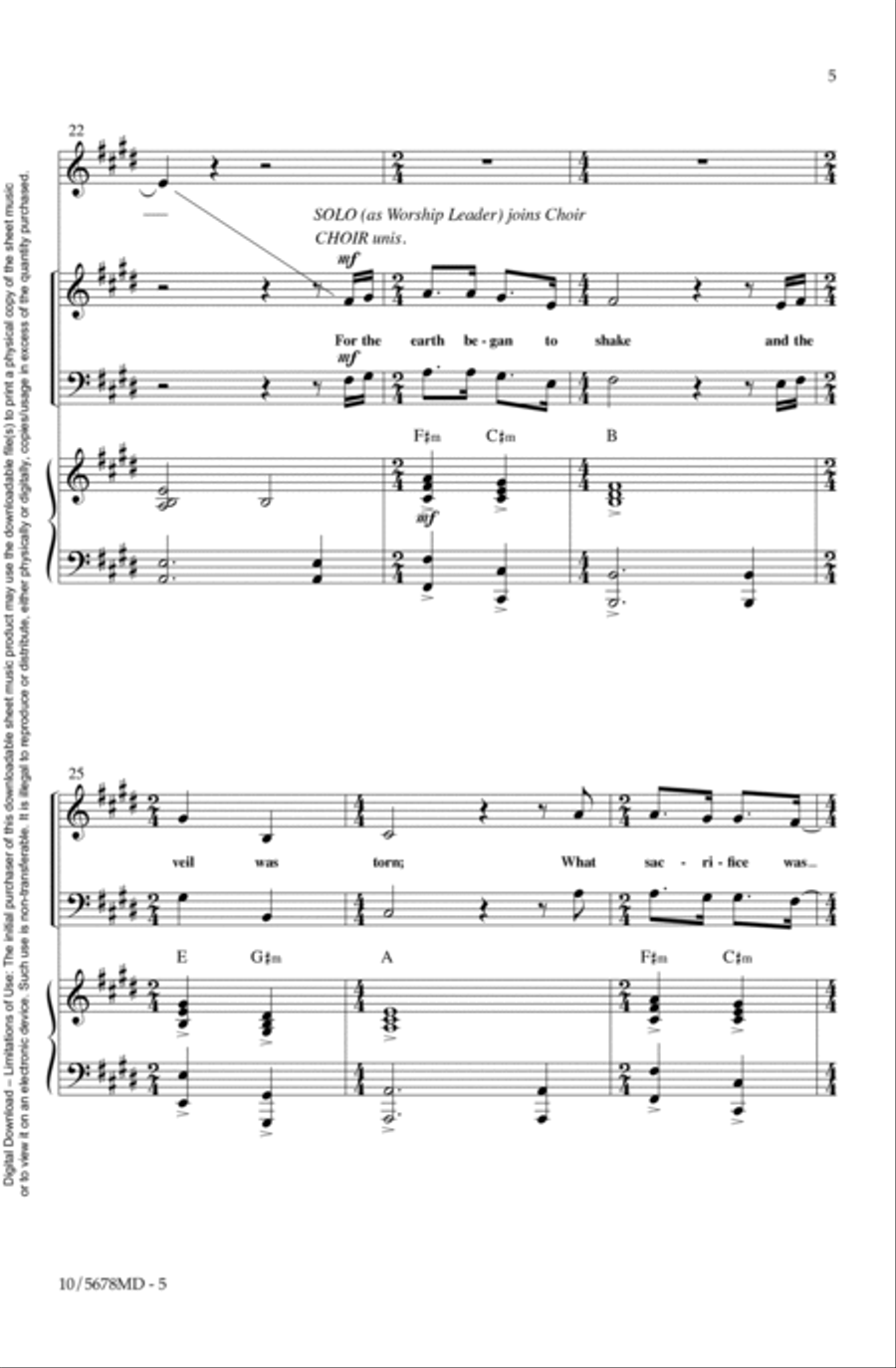 All Hail King Jesus 4-Part scores gallery preview page 5