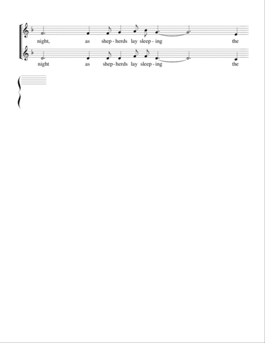 On That First Christmas Night (for duet or 2-part choir, SA) SA scores gallery preview page 6