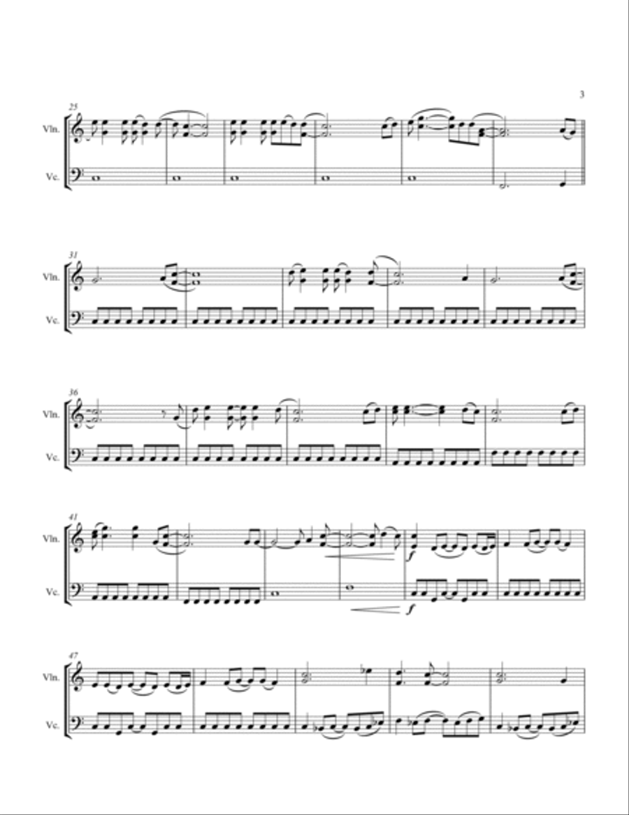 All I Want Is You String Duet scores gallery preview page 5