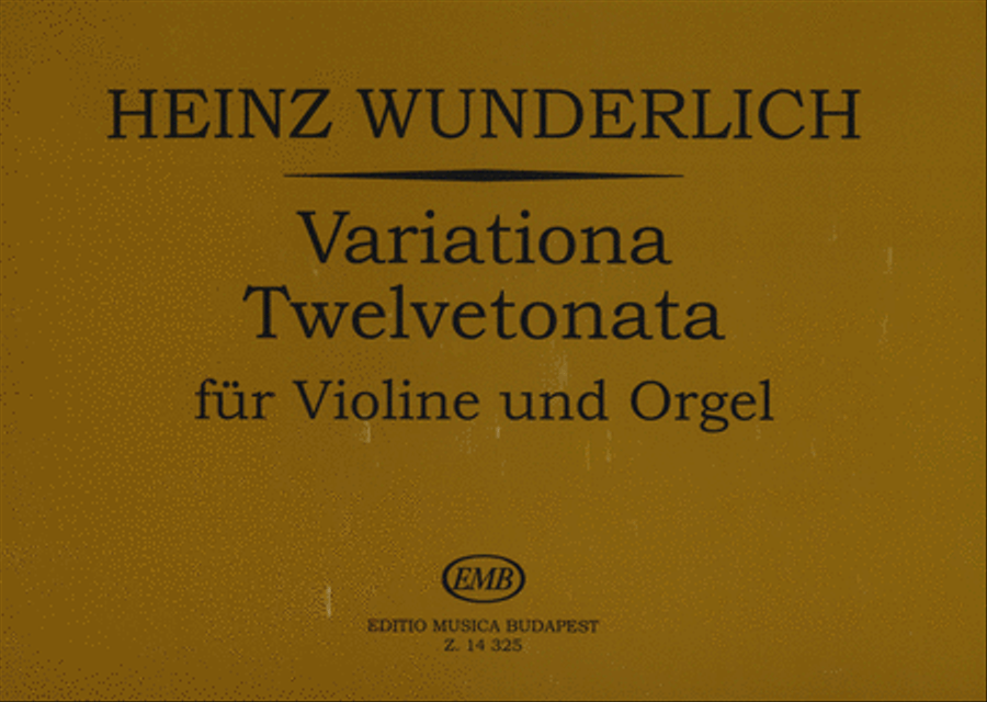 Variationa Twelvetonata für Violine und Orgel Violin scores gallery preview page 1