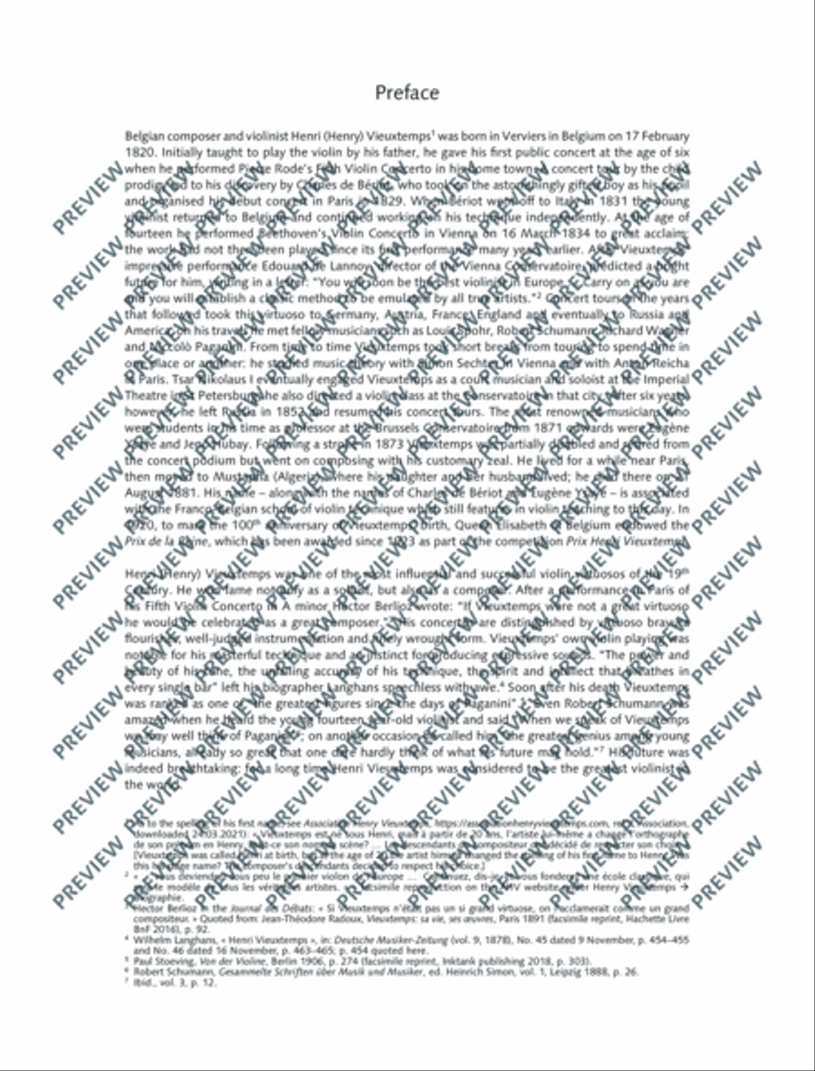 Henri Vieuxtemps Repertoire Violin Solo scores gallery preview page 5