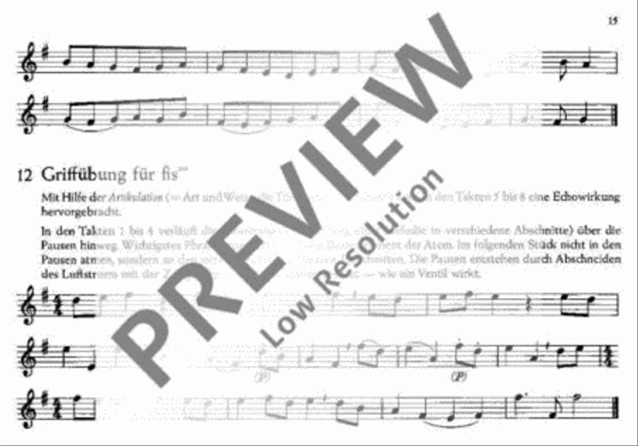 Die kleine Übung Soprano Recorder scores gallery preview page 16
