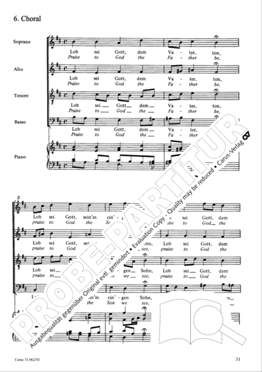 Now come, the nation's Saviour (Nun komm, der Heiden Heiland) 4-Part scores gallery preview page 32